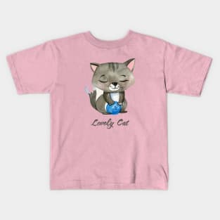 Lovely cat Kids T-Shirt